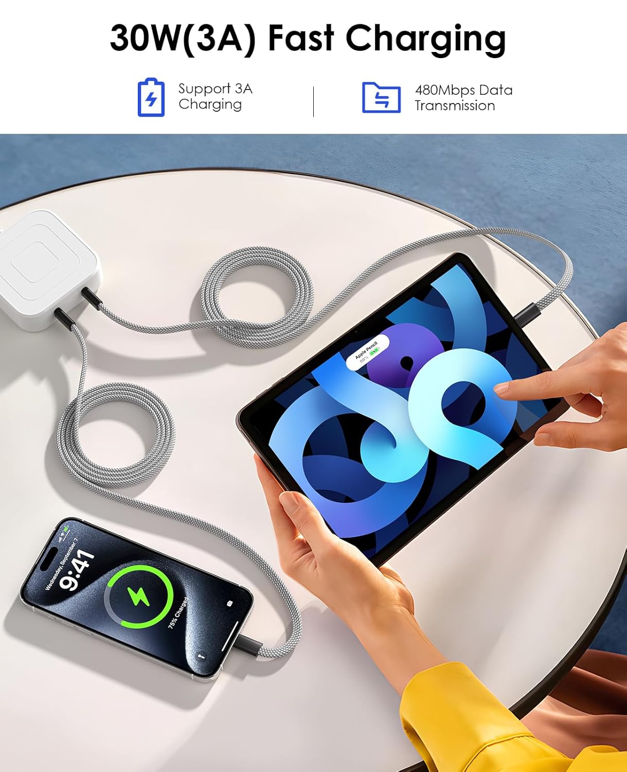 Thumbnail 2 de Magtame Cable USB-C Magnético 1.5m para iPhone 15 Pro Max ⚡