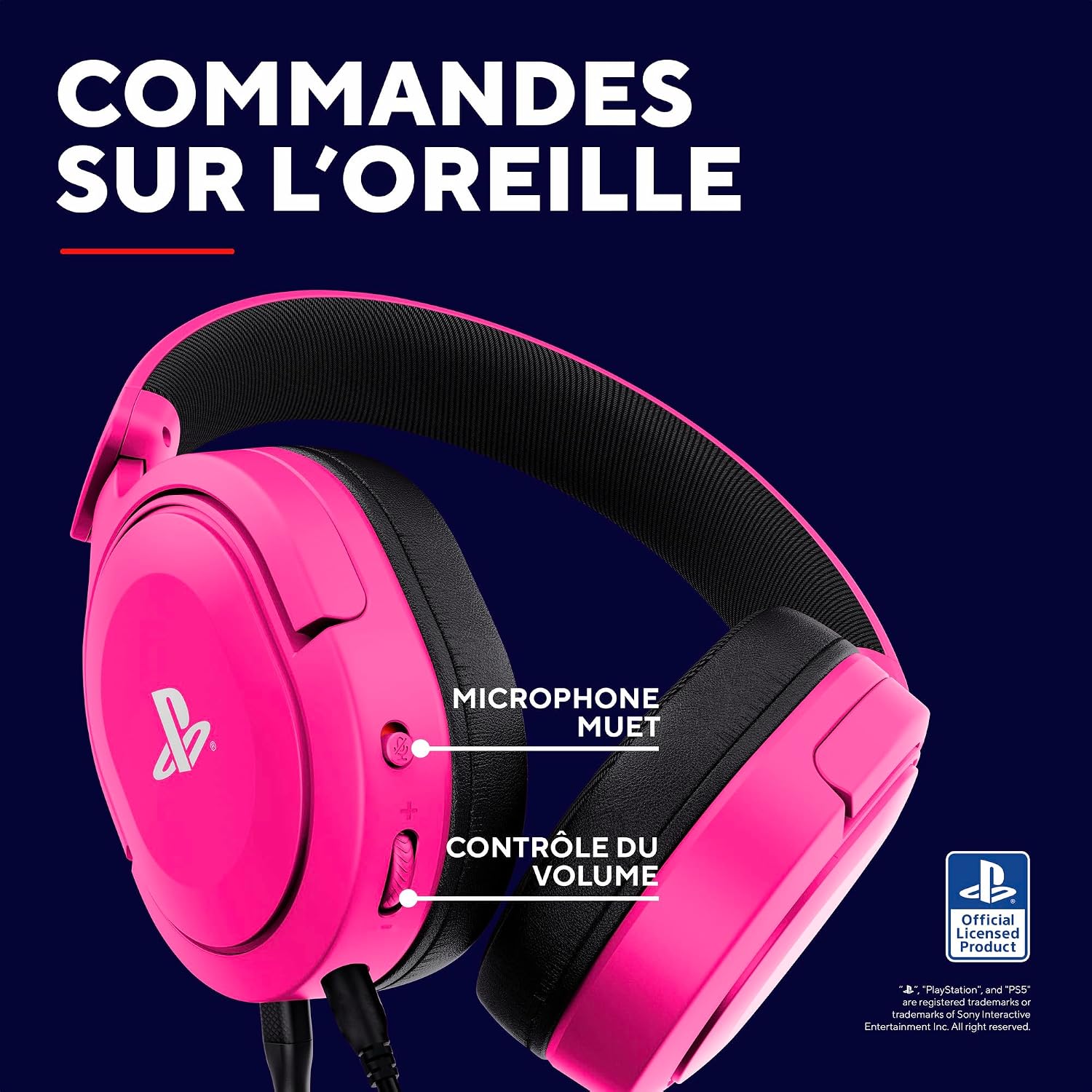 Thumbnail 6 de Trust Gaming GXT 498P Forta, casque PS5 50 mm