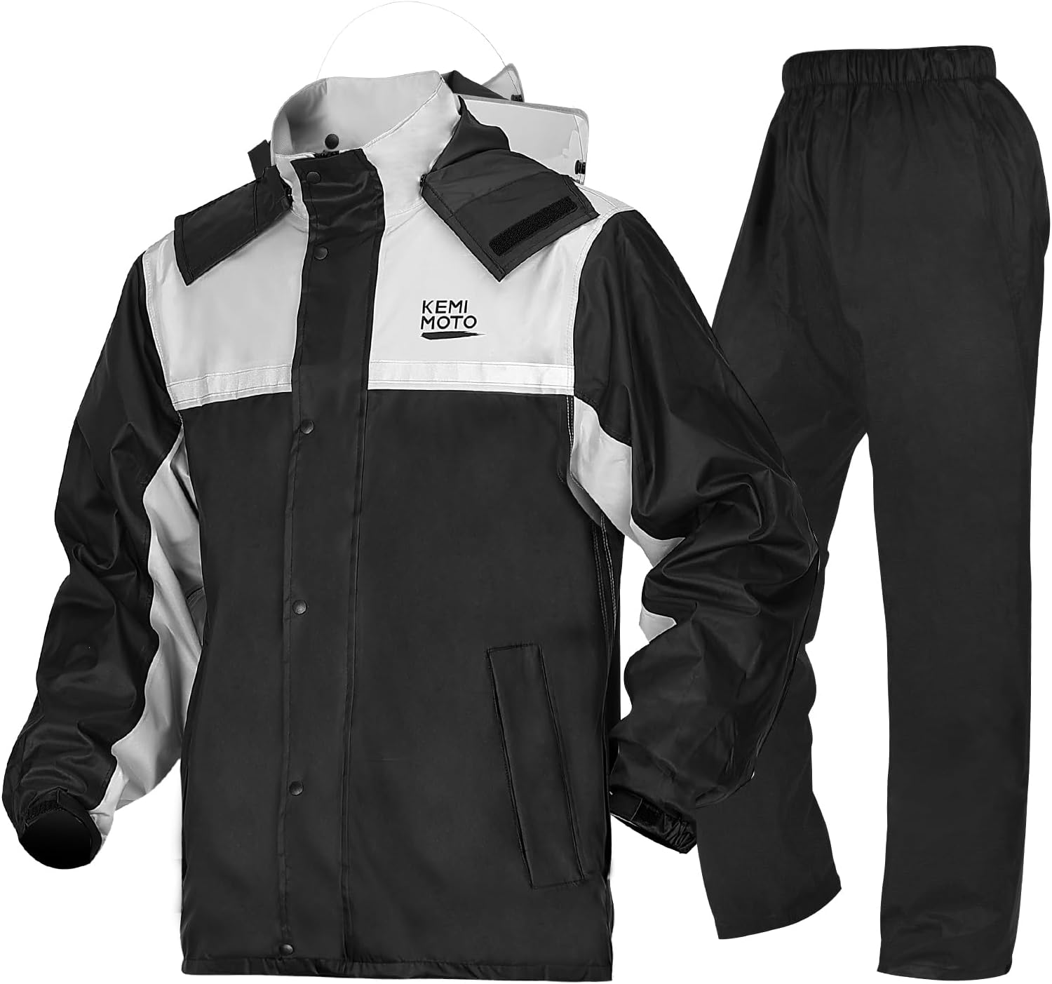 Thumbnail 6 de KEMIMOTO Combinaison de Pluie Moto Homme — Imperméable et Réfléchissante, Veste et Pantalon en PVC et Polyester