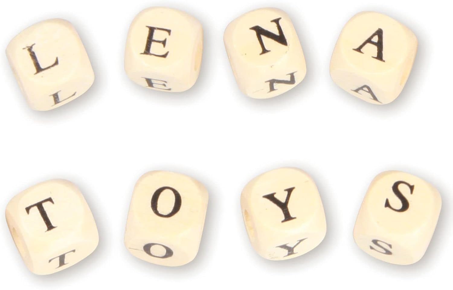 Thumbnail 1 de LENA 32005: Jeu de Cubes en Bois en Forme de Lettres et 300 Perles à Enfiler