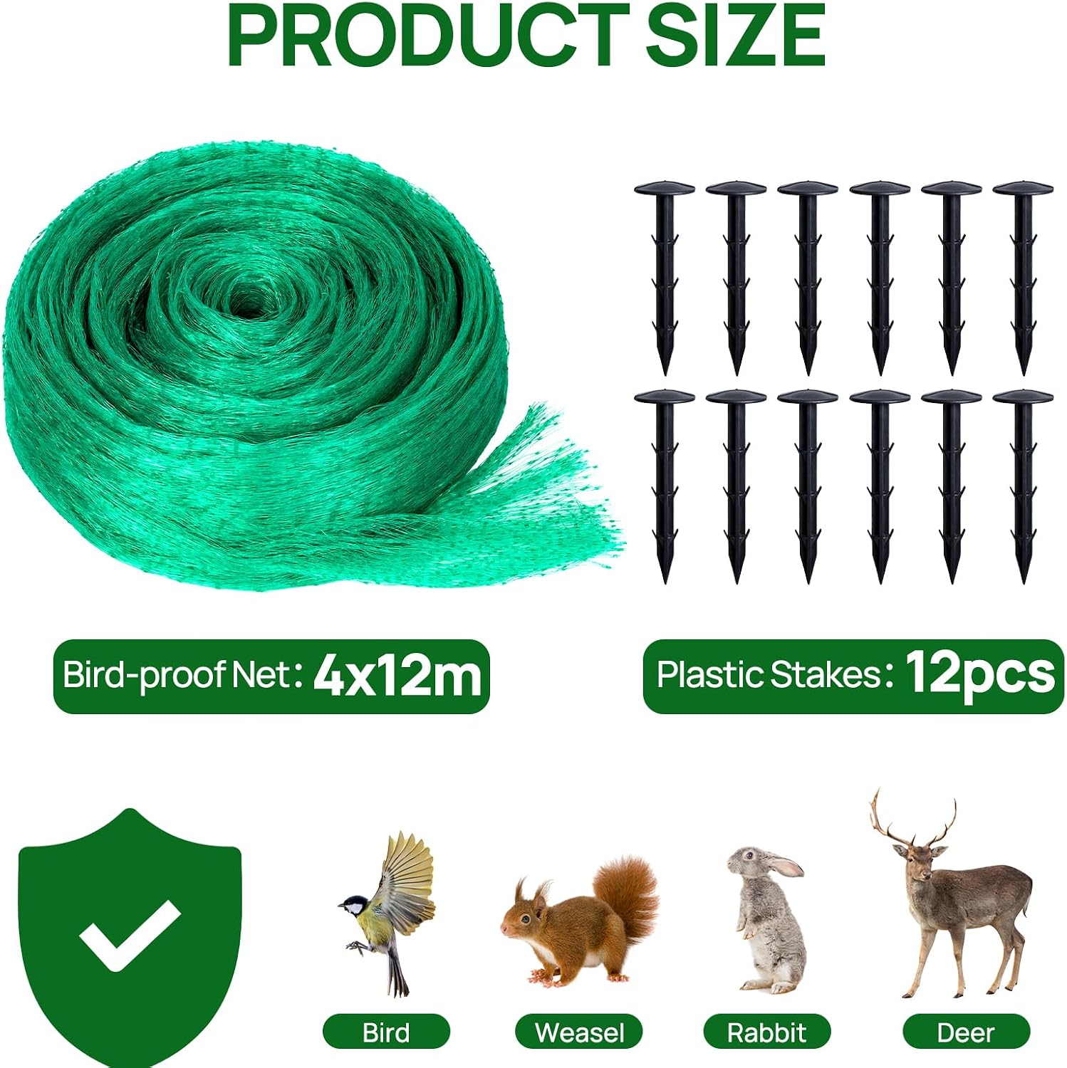 Detalle de Green Garden Netting 4m x 12m