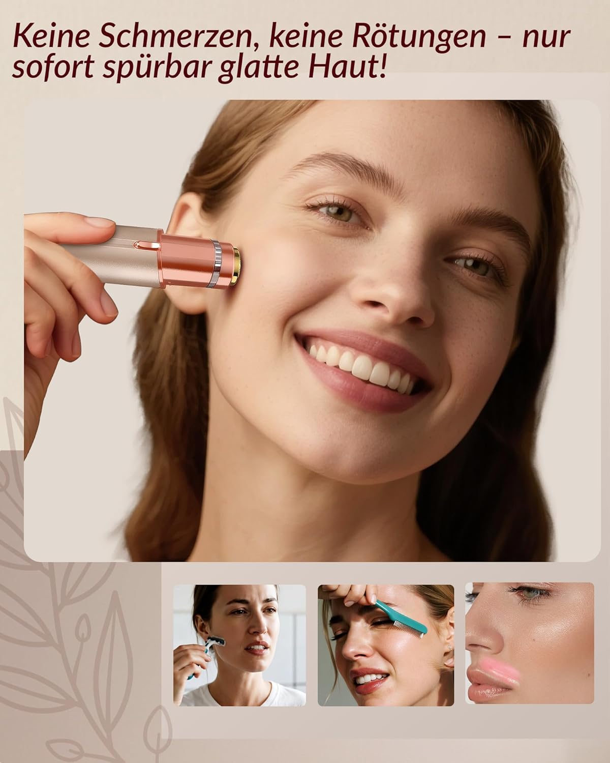 Thumbnail 2 de Gesichtshaarentferner Elektrisch 70 Min Gold