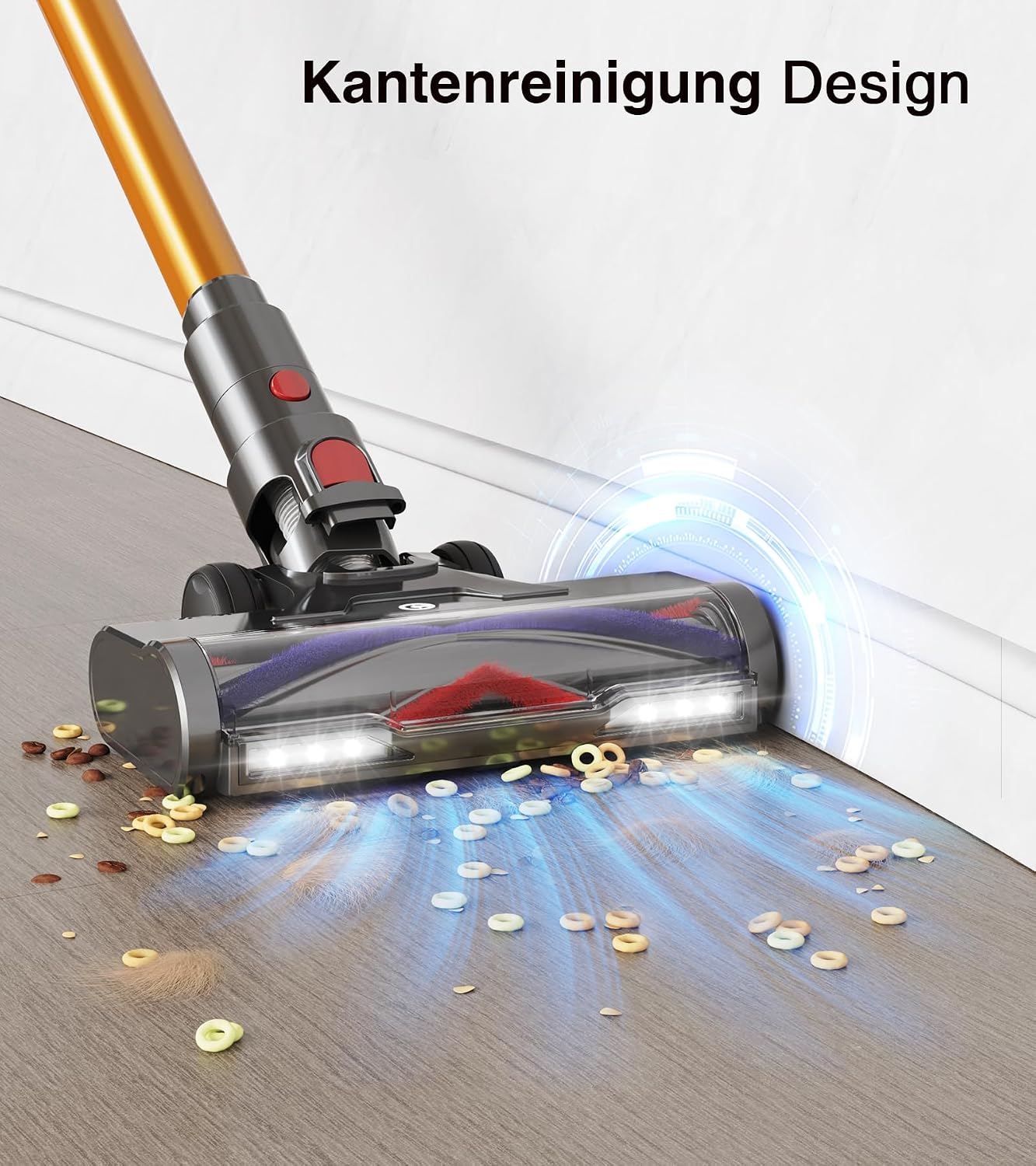 Thumbnail 6 de CHEBIO Akku Staubsauger 50000Pa/600W – kabellos, 75 Min., Anti-Tangle-Bürste, 1,8L