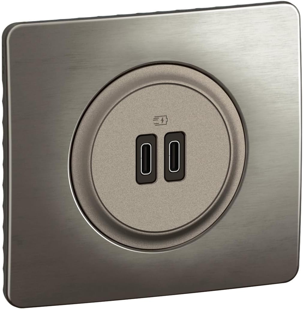 Thumbnail 5 de Legrand Prise USB-C Double Céliane noire (2 ports USB-C, 20W) — prêt à installer