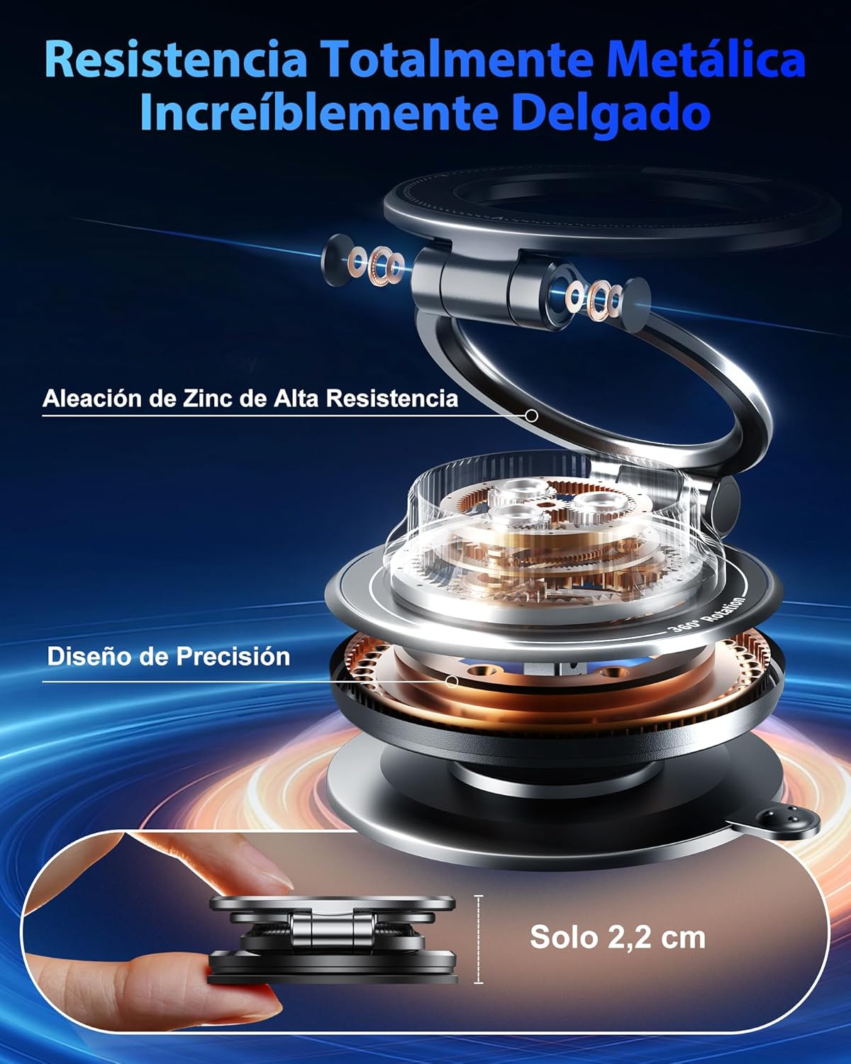 Detalle 2 de Glangeh Soporte Móvil Coche Magnético 2400 GF