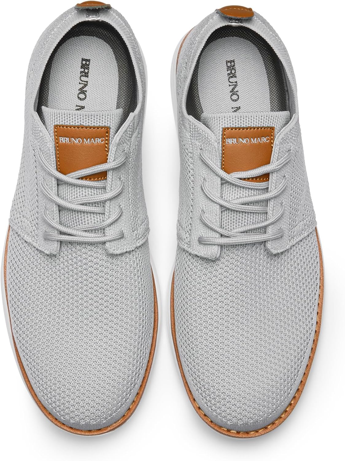 Detalle 2 de Bruno Marc Men's KnitFlex Breeze Mesh Sneakers: Lightweight, Breathable Casual Shoes