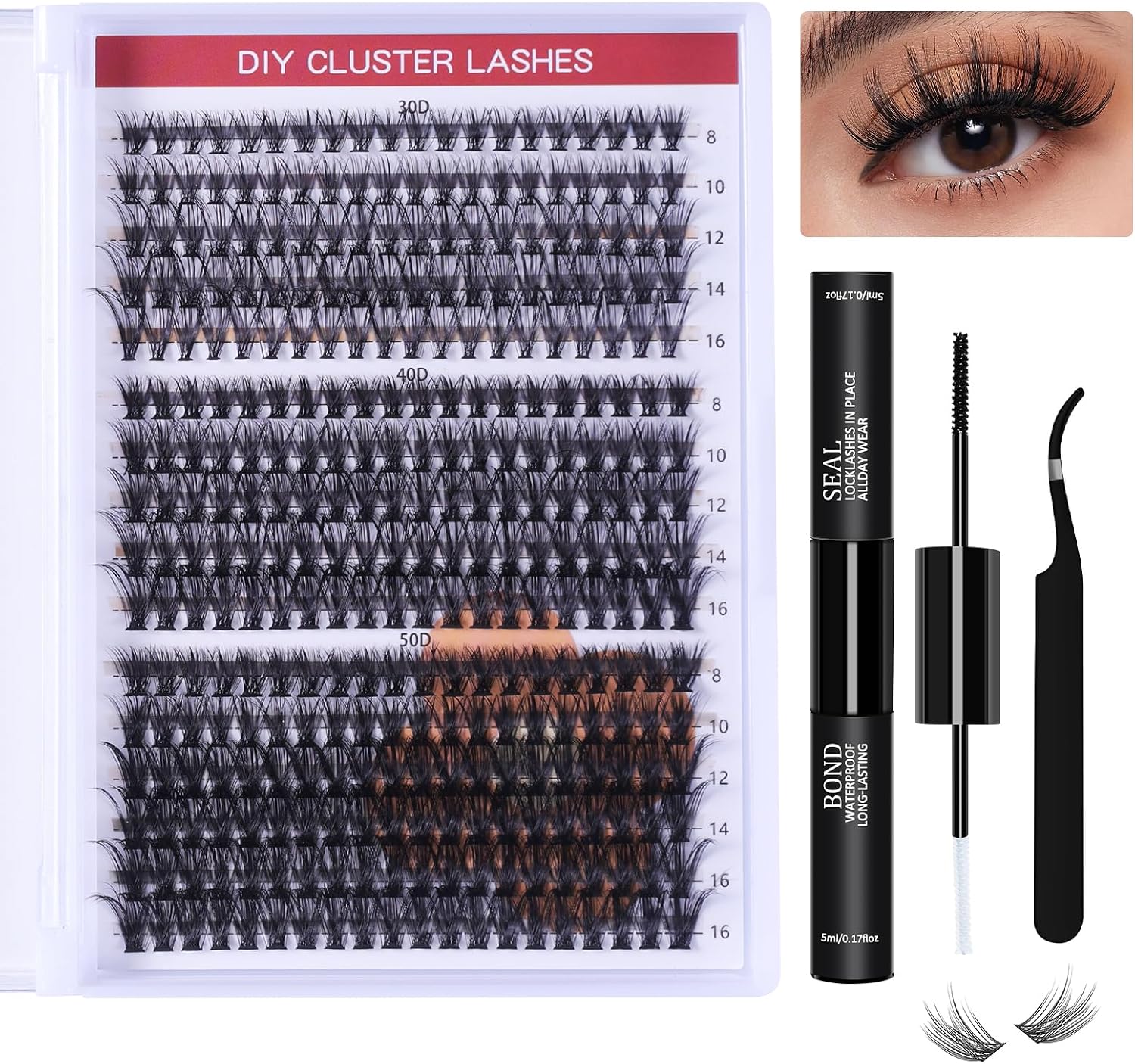 Lash Extension Ciuffetti D Curl 8-16mm 320pz