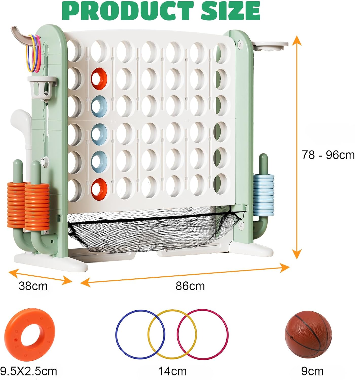 Detalle de Giant Connect 4 Family Game Set 4-in-a-row