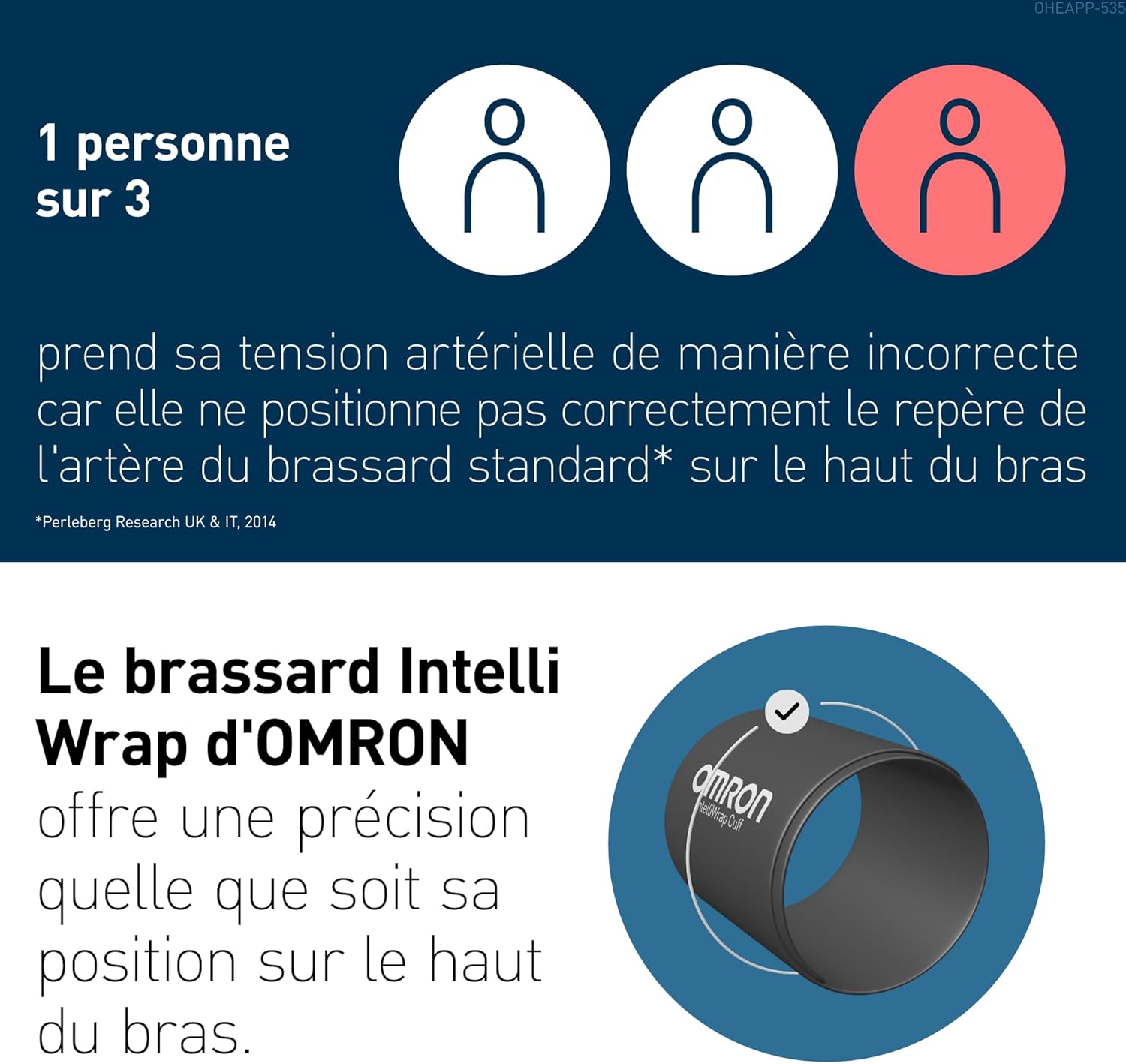 Detalle 2 de OMRON X7 Smart AFib : tensiomètre bras connecté pour le suivi fiable de la tension et du risque de fibrillation