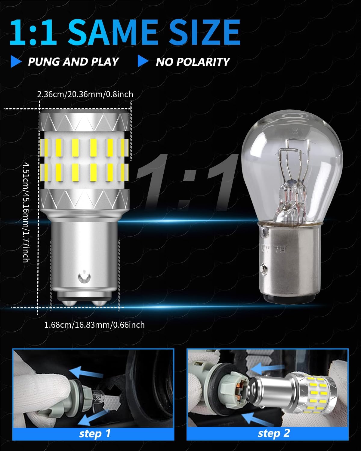 Thumbnail 5 de LED Replacement Bulbs, BAY15D