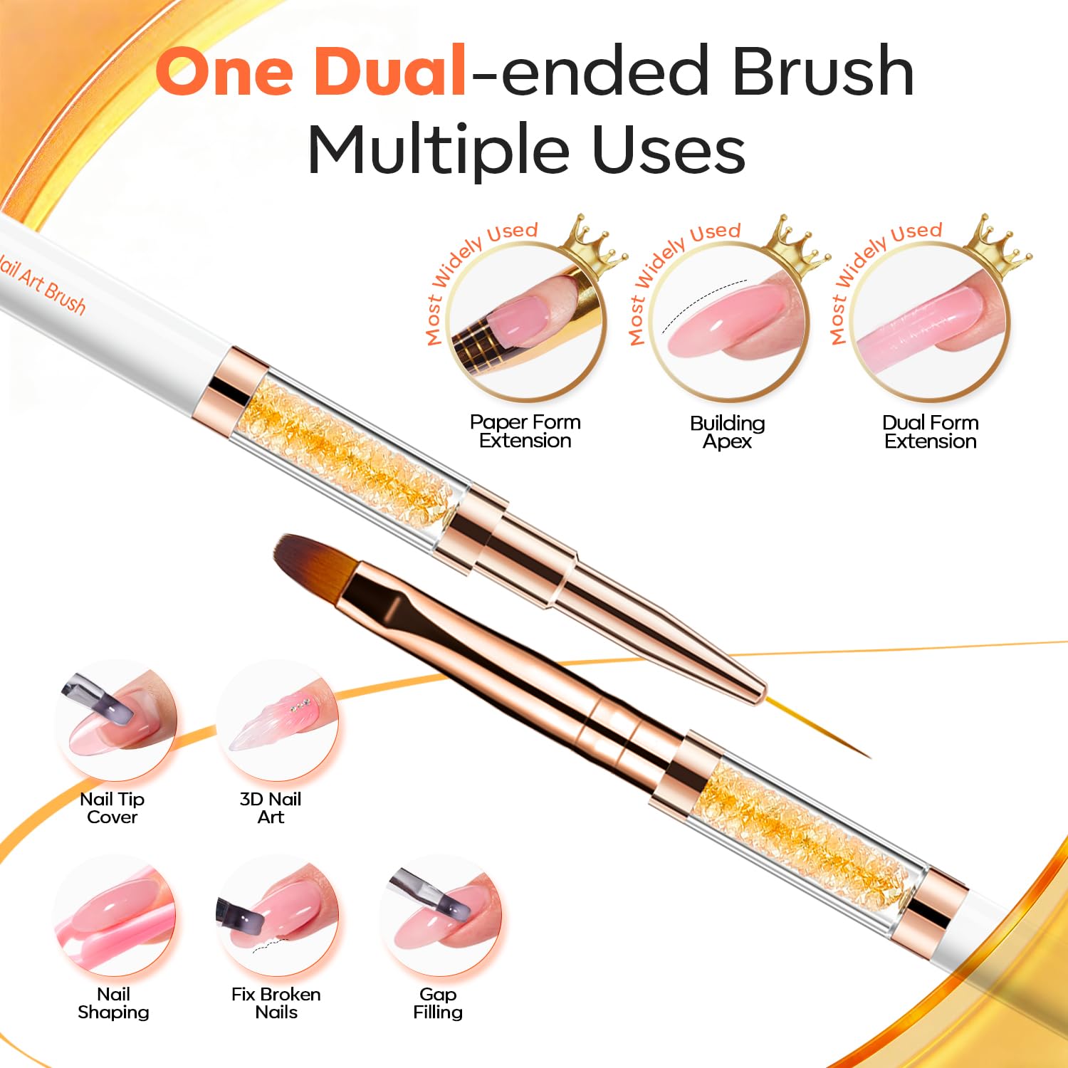 Detalle 2 de Modelones Dual-Ended Nail Brush, Nylon