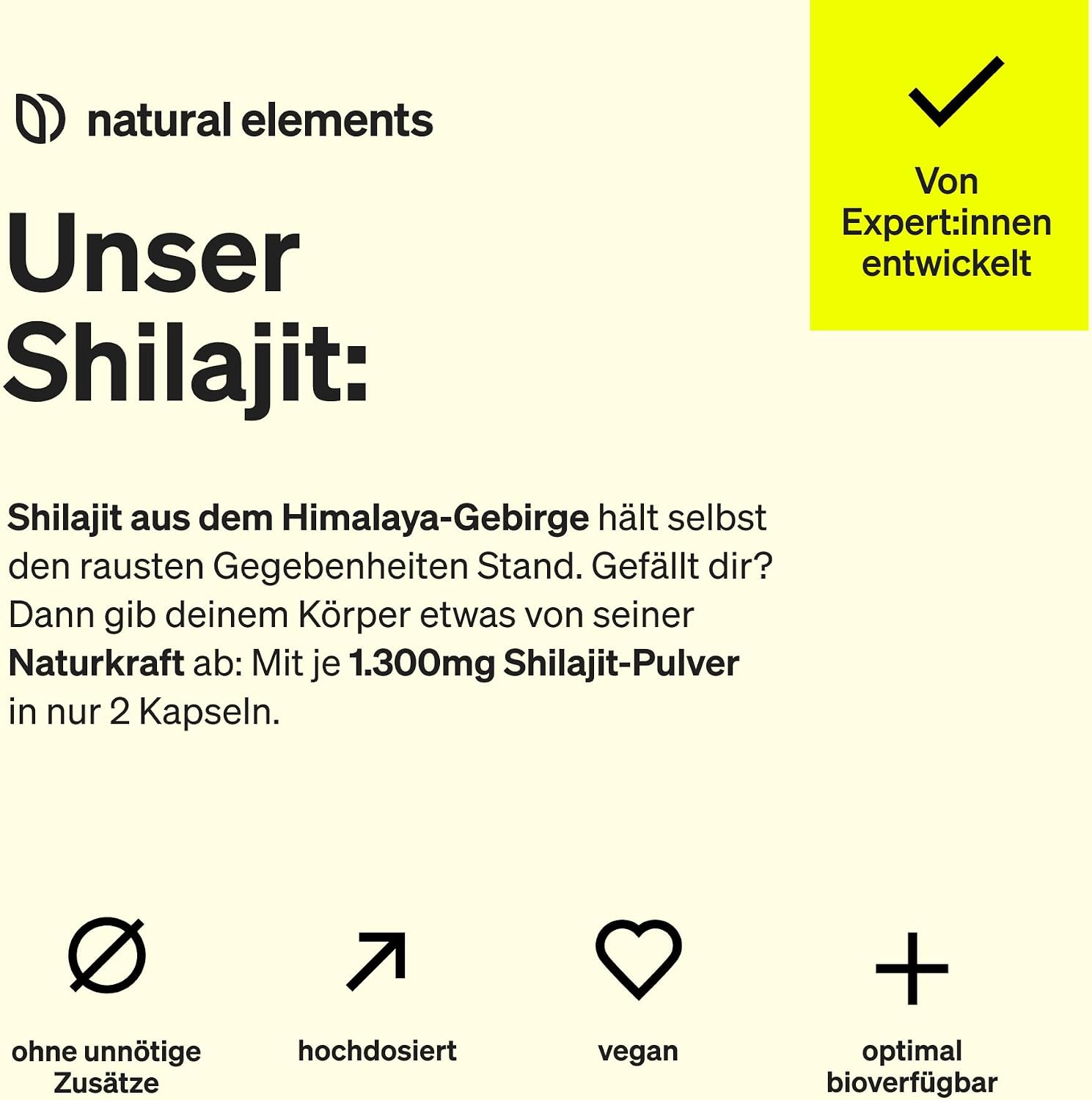 Thumbnail 2 de natural elements Mumijo Shilajit 1300 mg Kapseln 💊