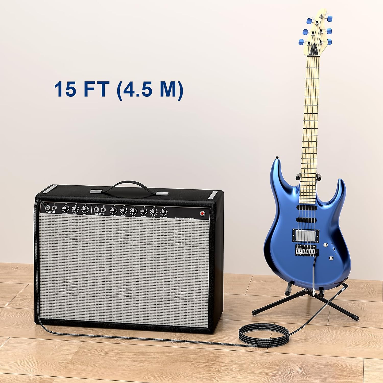 Thumbnail 6 de J&D Guitar Cable 15 Feet