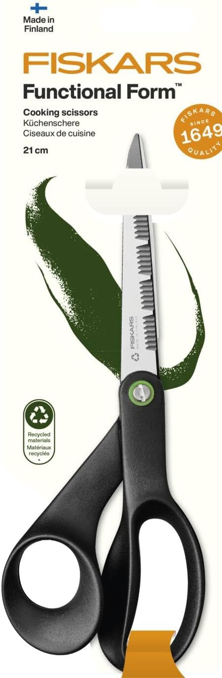 Thumbnail 5 de Fiskars ReNew Forbici da Cucina 21 cm – lama in acciaio inox rigenerato, manico ergonomico e plastica riciclata