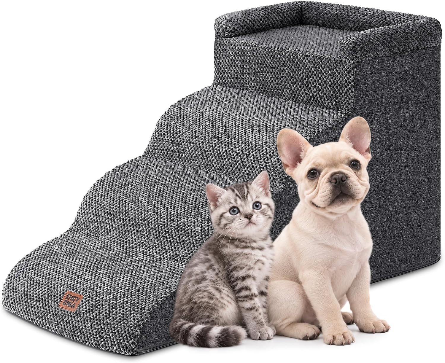 Detalle de EHEYCIGA Dog Stairs, 17.6-Inch Height