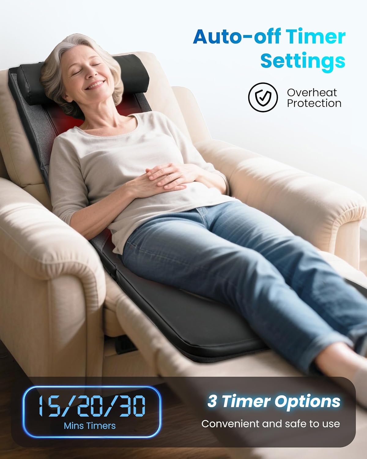 Thumbnail 6 de COMFIER FSA Full Body Massage Mat with Heat