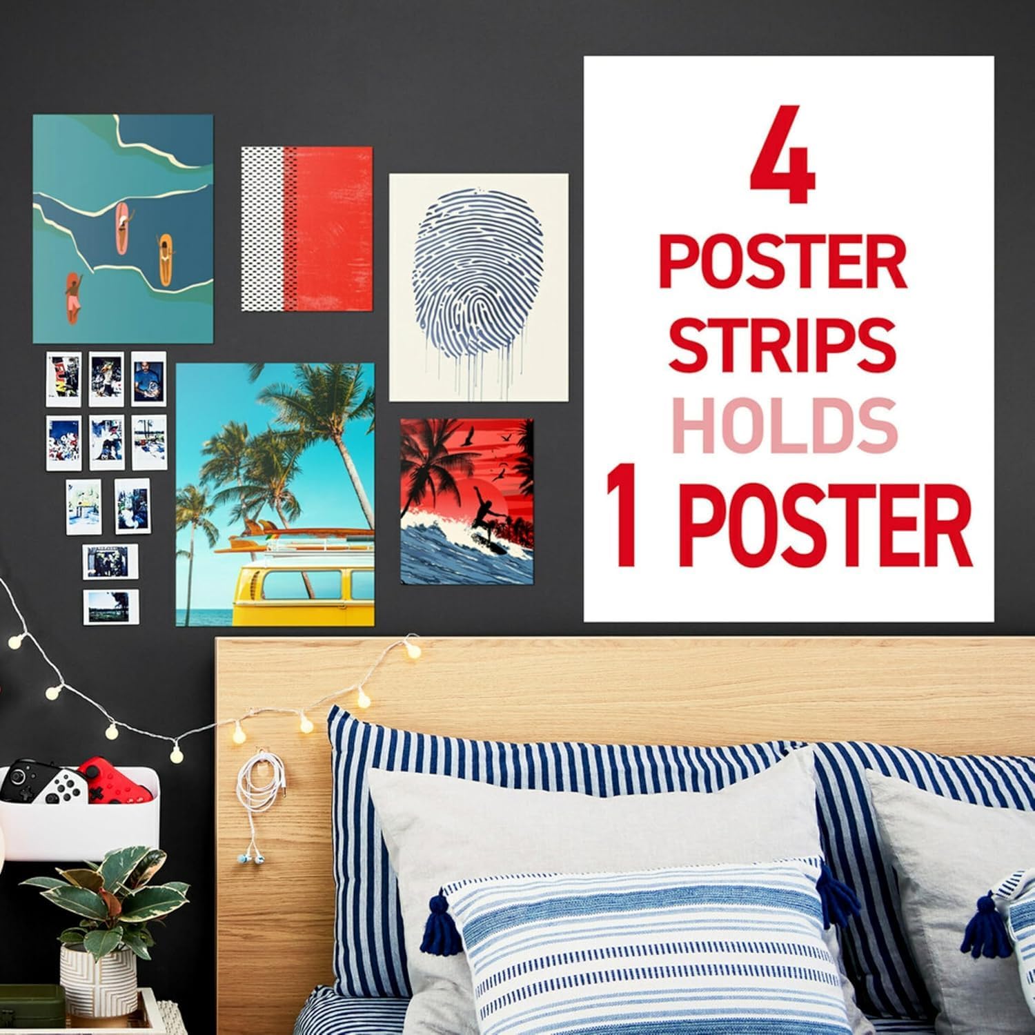 Thumbnail 4 de Command Poster Strips Value Pack (48) – Damage-Free Hanging for Posters, Calendars and More