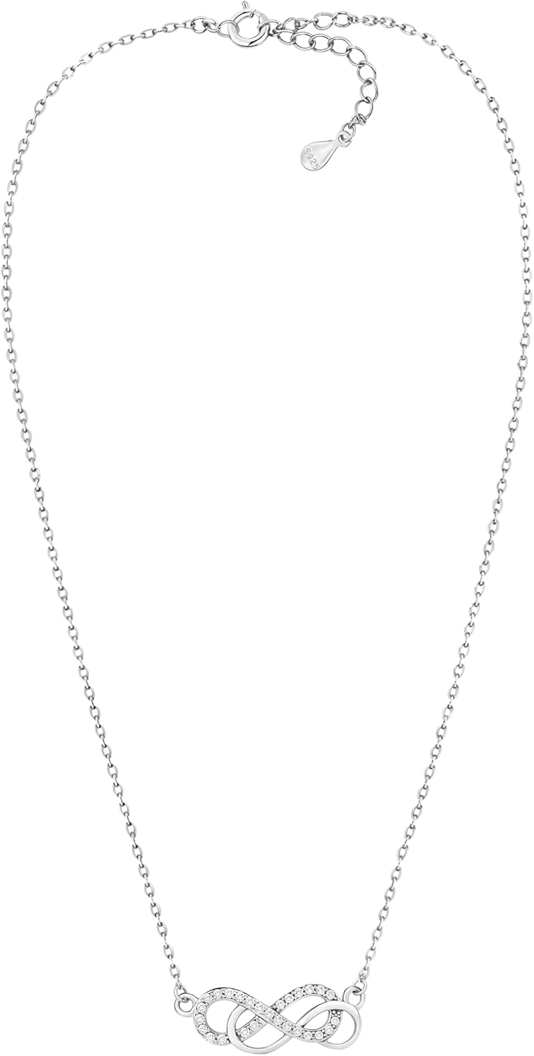 Detalle de Sofia Milani - Collana da Donna in Argento 925 con Zircone e Ciondolo Infinito (50137)