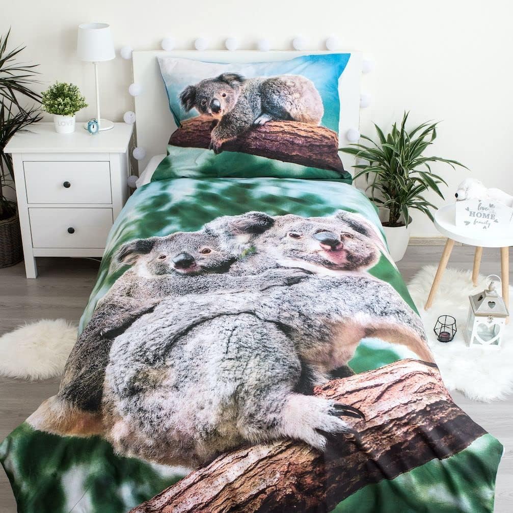Detalle 2 de Juego de cama Koala bebé en eucaliptos 140x200 cm 🐨