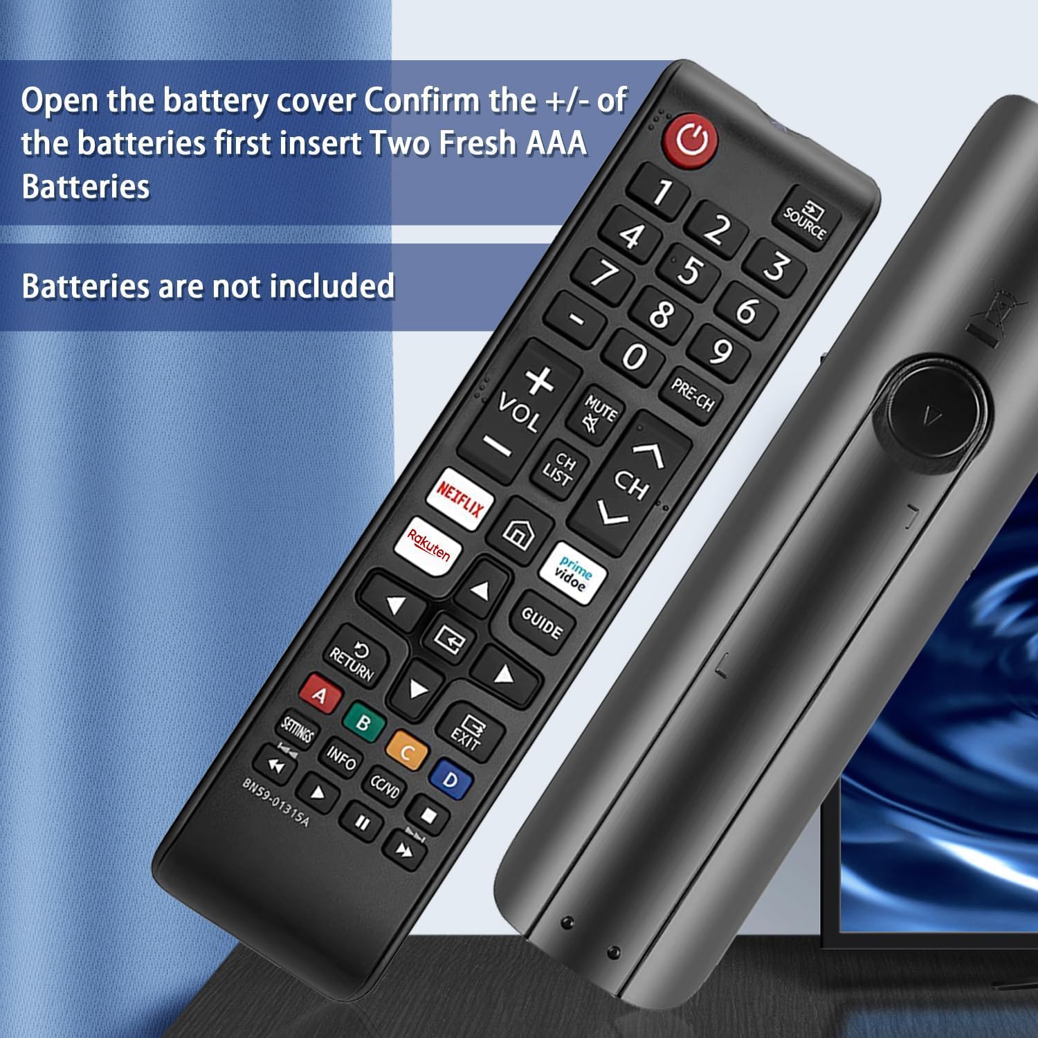 Thumbnail 6 de Smart Samsung Universal TV Remote with Netflix, Prime Video & Rakuten Buttons