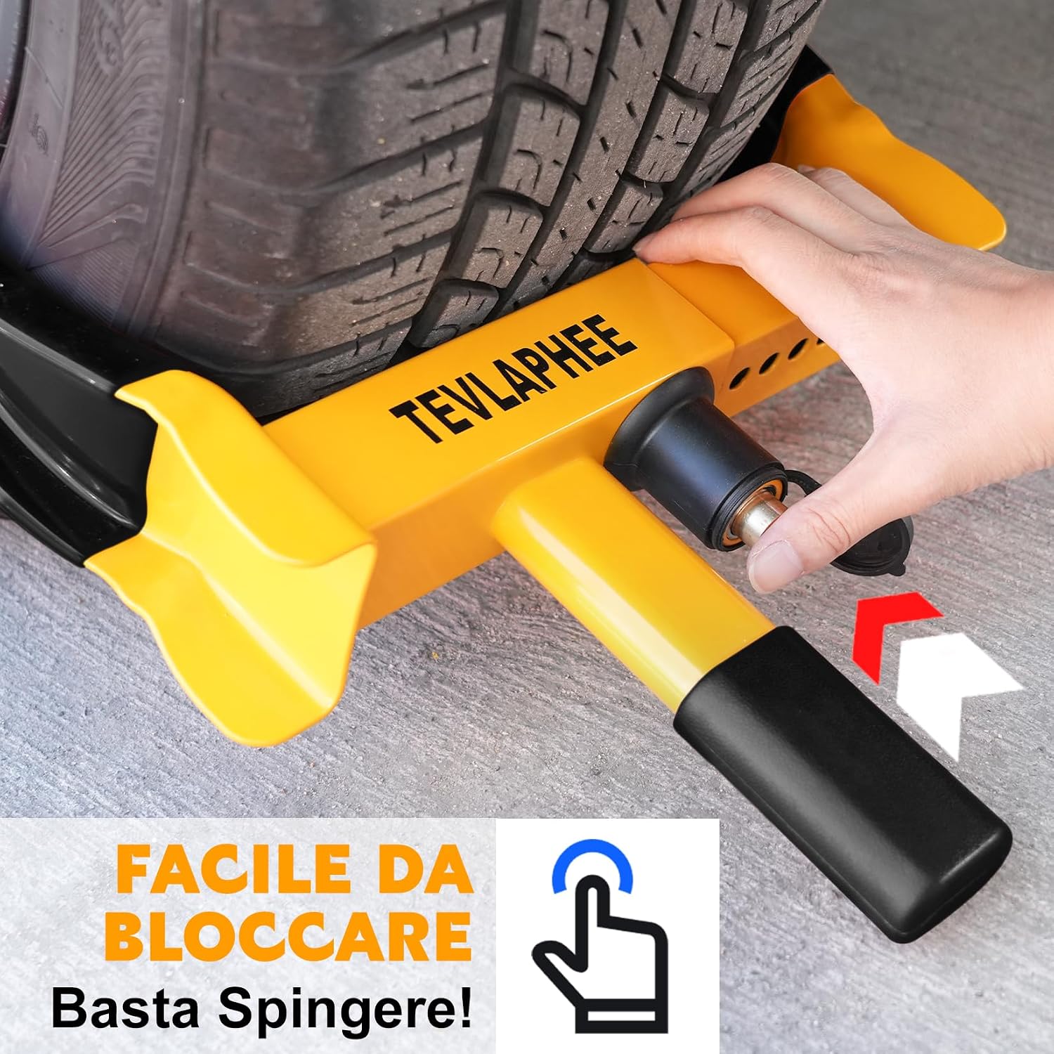 Detalle de Tevlaphee Antifurto Blocca Ruota 19–30 cm