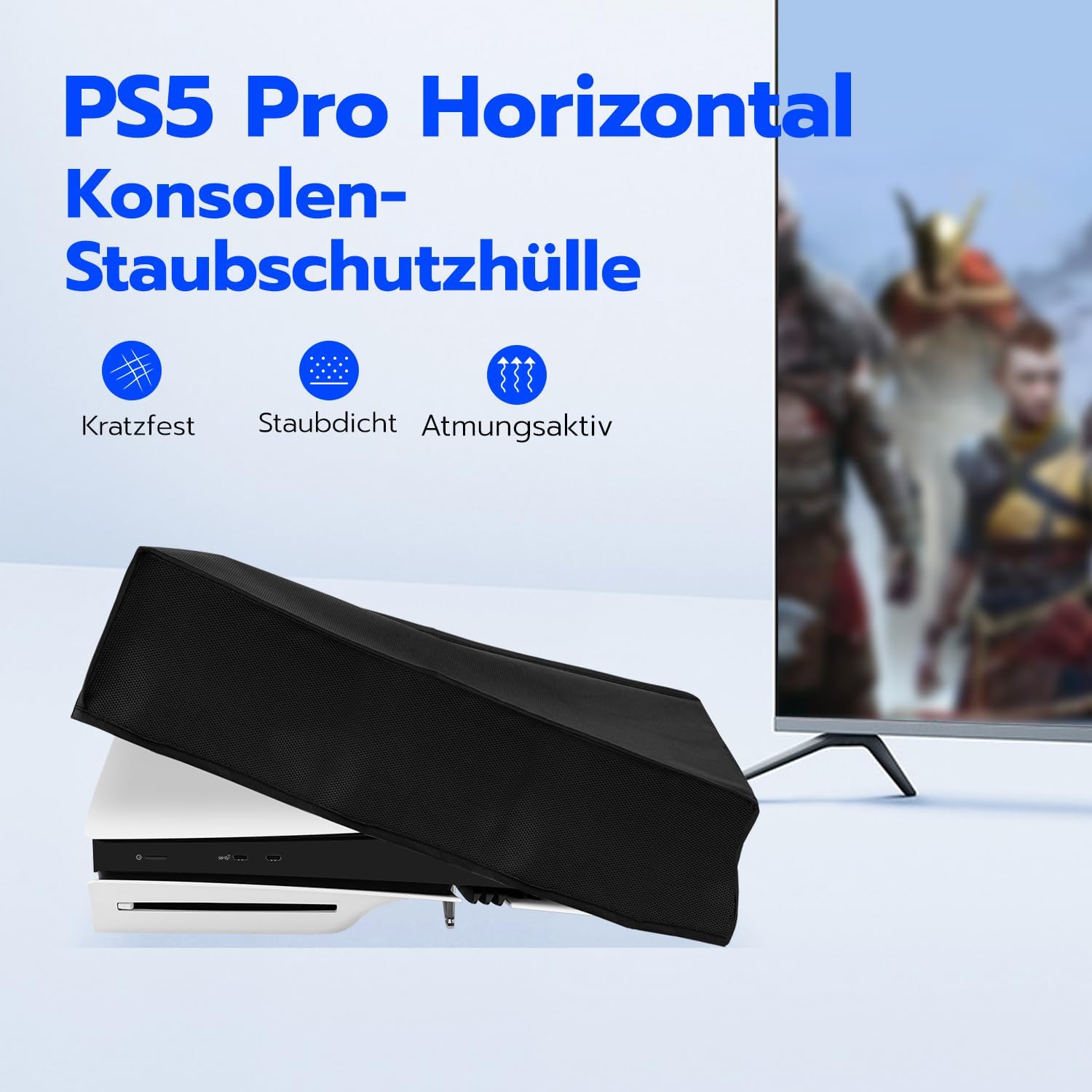 Thumbnail 1 de Tolesum Staubschutzhülle für PS5 Pro – horizontale Hülle aus Oxford-Nylon, spritzwasserdicht