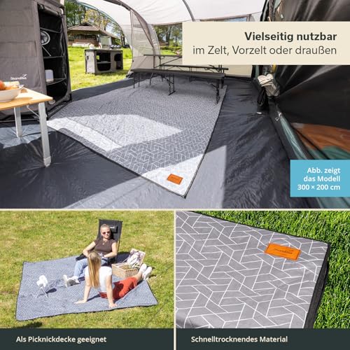 Thumbnail 4 de Skandika Zeltteppich Bredal 300 x 300 cm – wetterfest, Softtouch-Polyester, inkl. Tragegurt