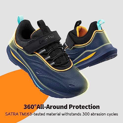 Detalle 2 de DREAM PAIRS Waterproof Boys Fashion Trainers (Dark Blue/Black) – 4 Big Kid