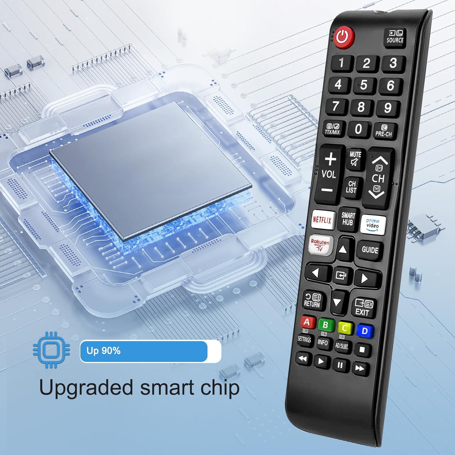Thumbnail 6 de 2 Pack Universal Remote for Samsung TVs with Netflix, Prime Video and Rakuten TV buttons