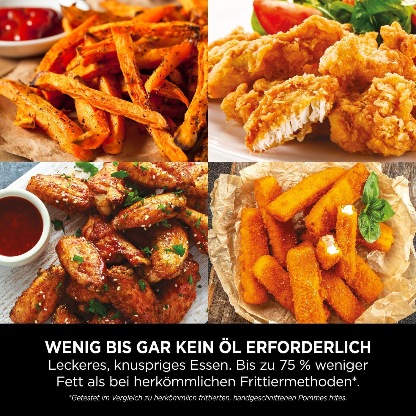 Thumbnail 6 de Ninja Air-Fryer AF110EU (4,7 l) – 3in1 Heißluftfritteuse mit AirCrisp, bis 210 °C