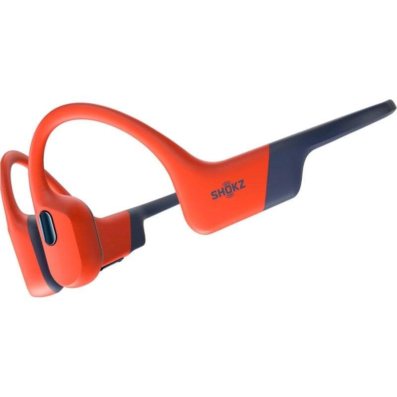 Detalle 2 de Auriculares Shokz OpenSwim Pro inalámbricos Bluetooth 5.4 rojos resistentes al agua