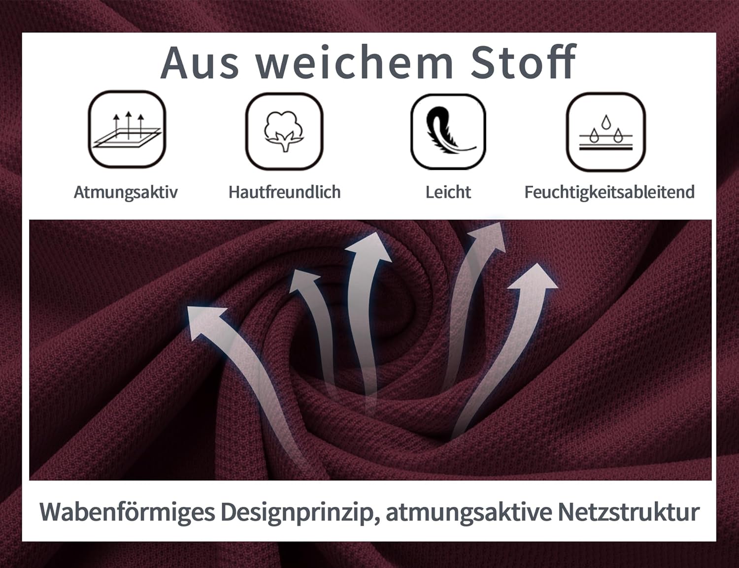 Thumbnail 5 de Geeksport Poloshirt Herren Kurzarm – atmungsaktives Funktionspolo für Golf, Freizeit und Outdoor