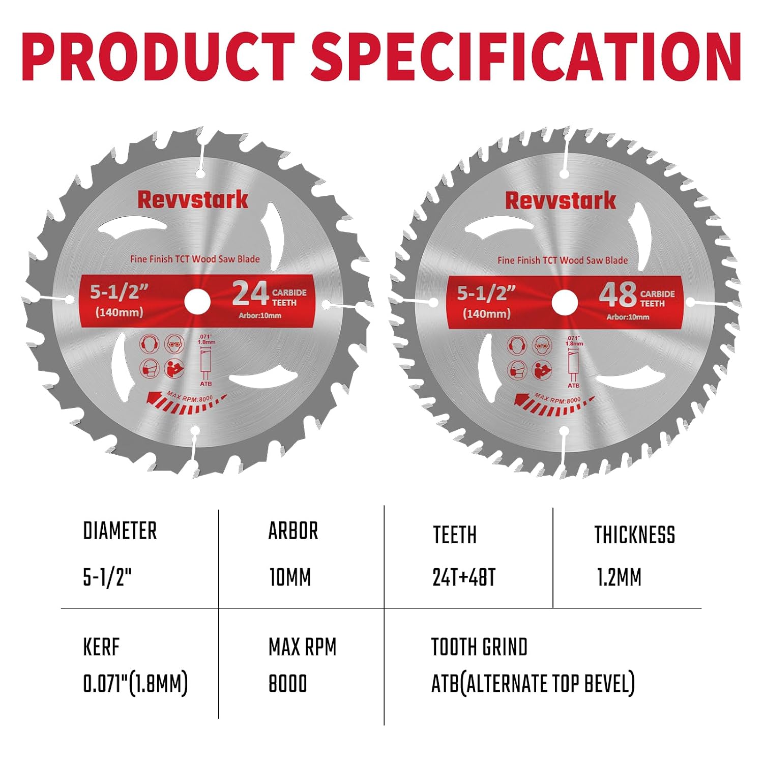 Detalle 2 de Revvstark Circular Saw Blade 5-1/2-Inch