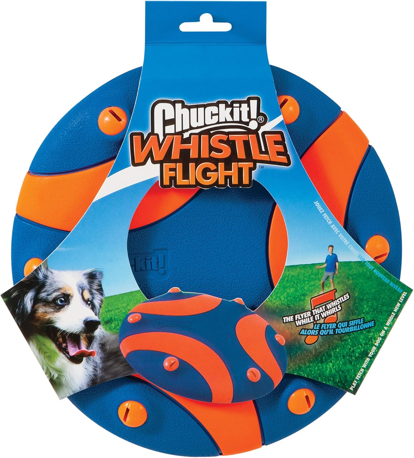 Detalle 2 de Chuckit! Whistle Flight: Frisbee per Cani con Fischio Integrato (28 cm)