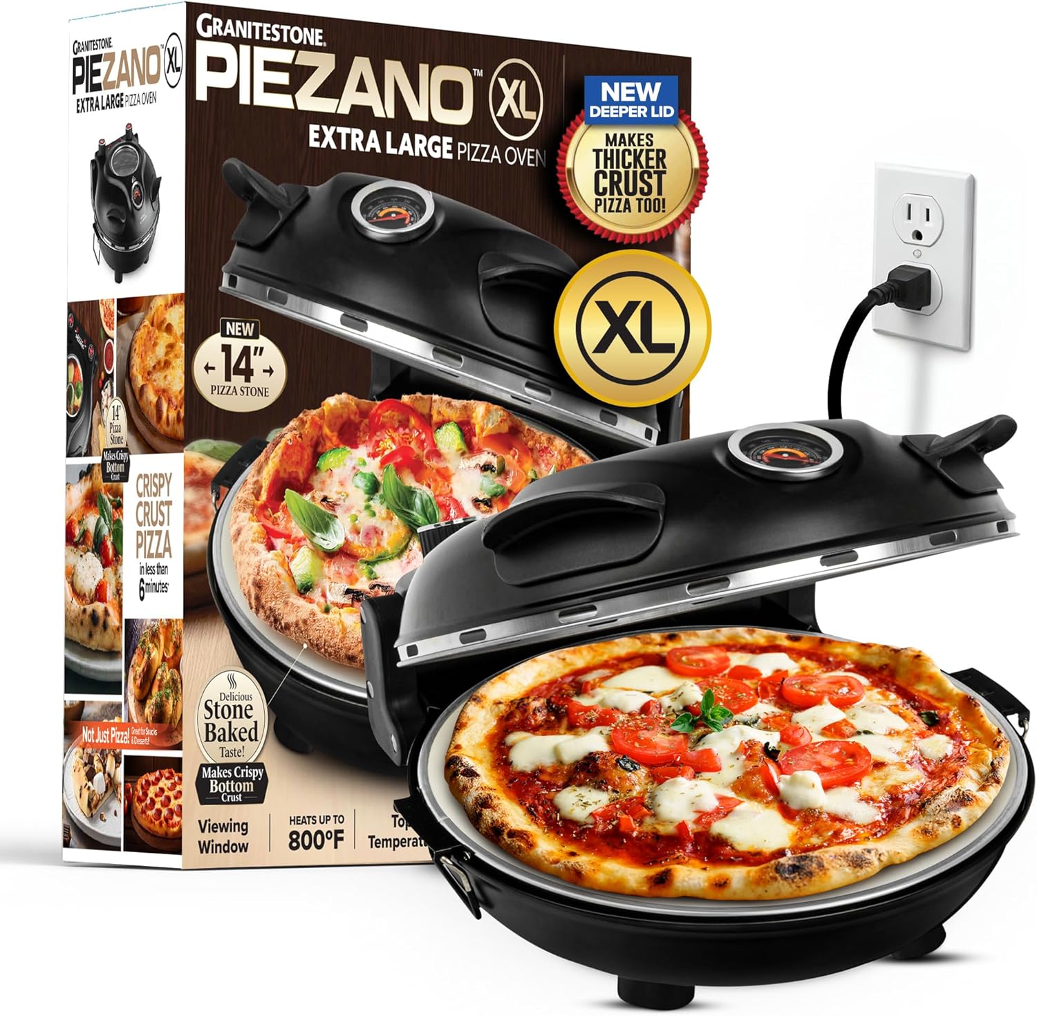 PIEZANO XL 14 Inch Electric Pizza Oven ⚡