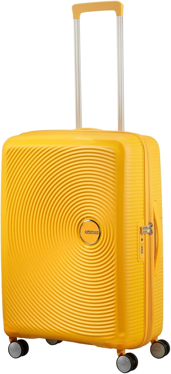 Detalle de American Tourister Soundbox Spinner M Erweiterbar 67 cm – Gelb (Golden Yellow)