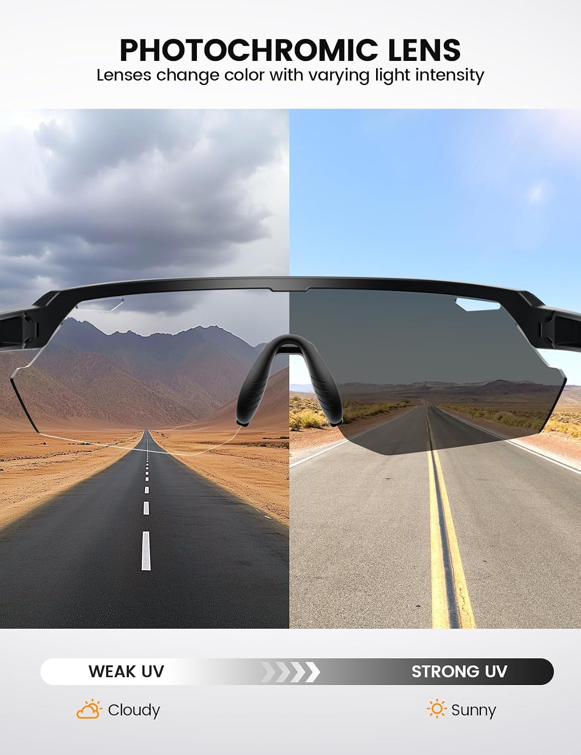 Detalle de Lamicall Photochromic Sports Sunglasses 28g