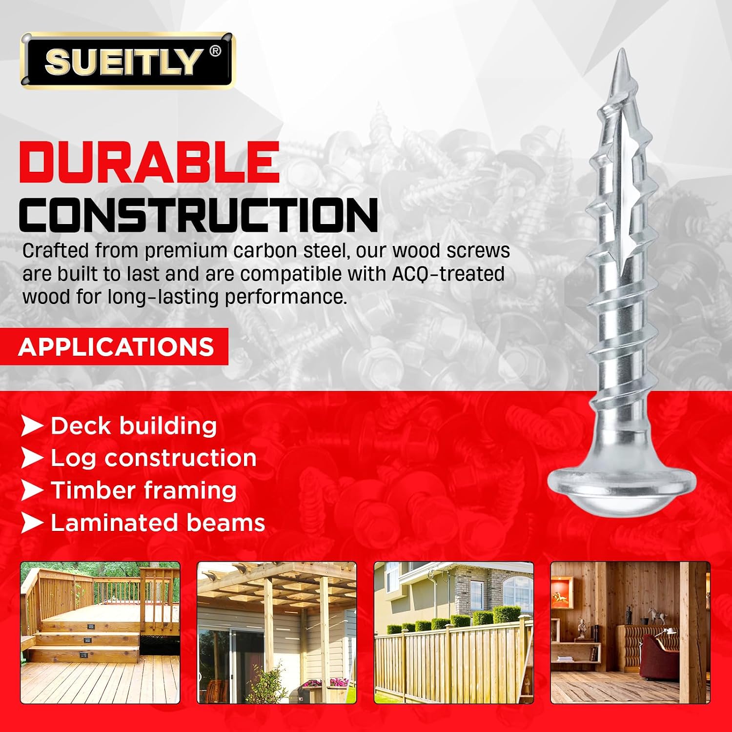 Detalle 2 de Pocket Hole Screws #8 x 2-1/2-Inch