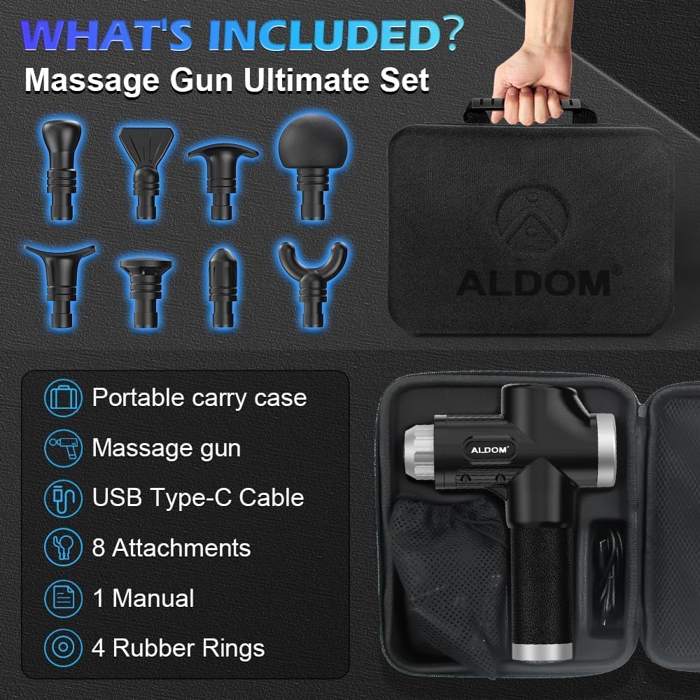 Thumbnail 6 de ALDOM Pistola Massaggio 30 velocità 💆