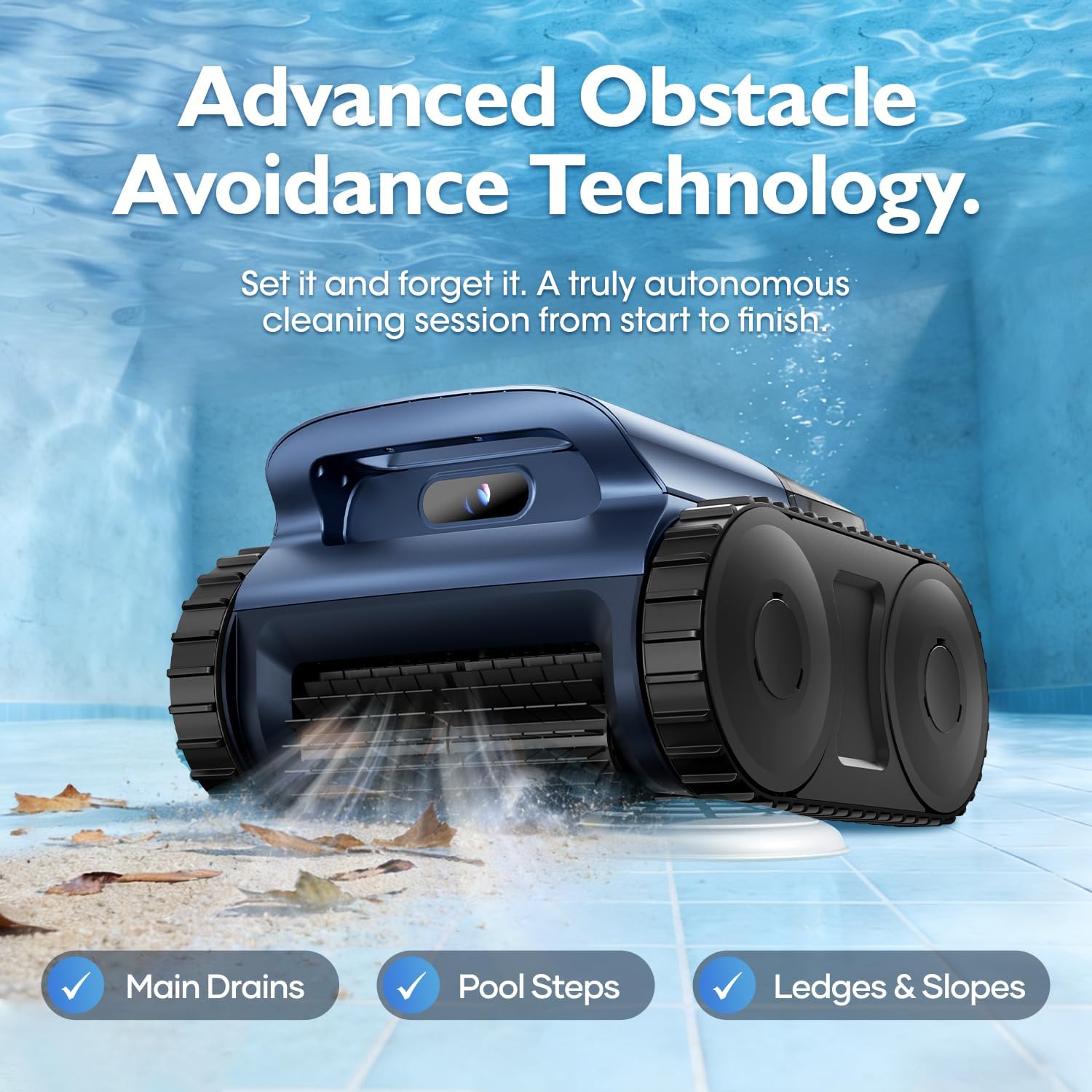 Detalle 2 de Robotic Pool Vacuum 190-Minute Runtime