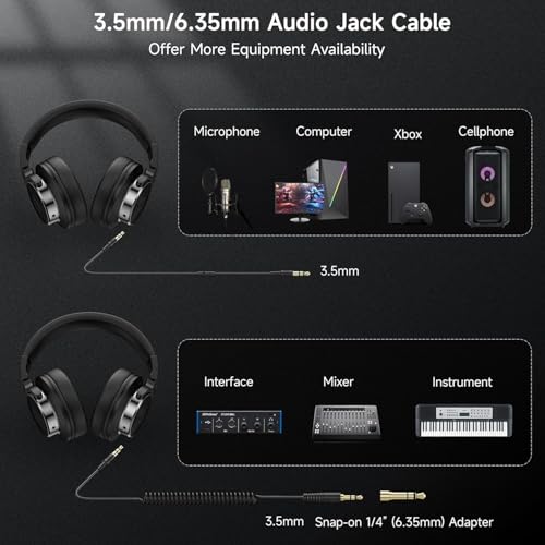 Thumbnail 5 de Syndesmos Wired Headphones: Over-Ear Studio Monitoring & DJ Mixing