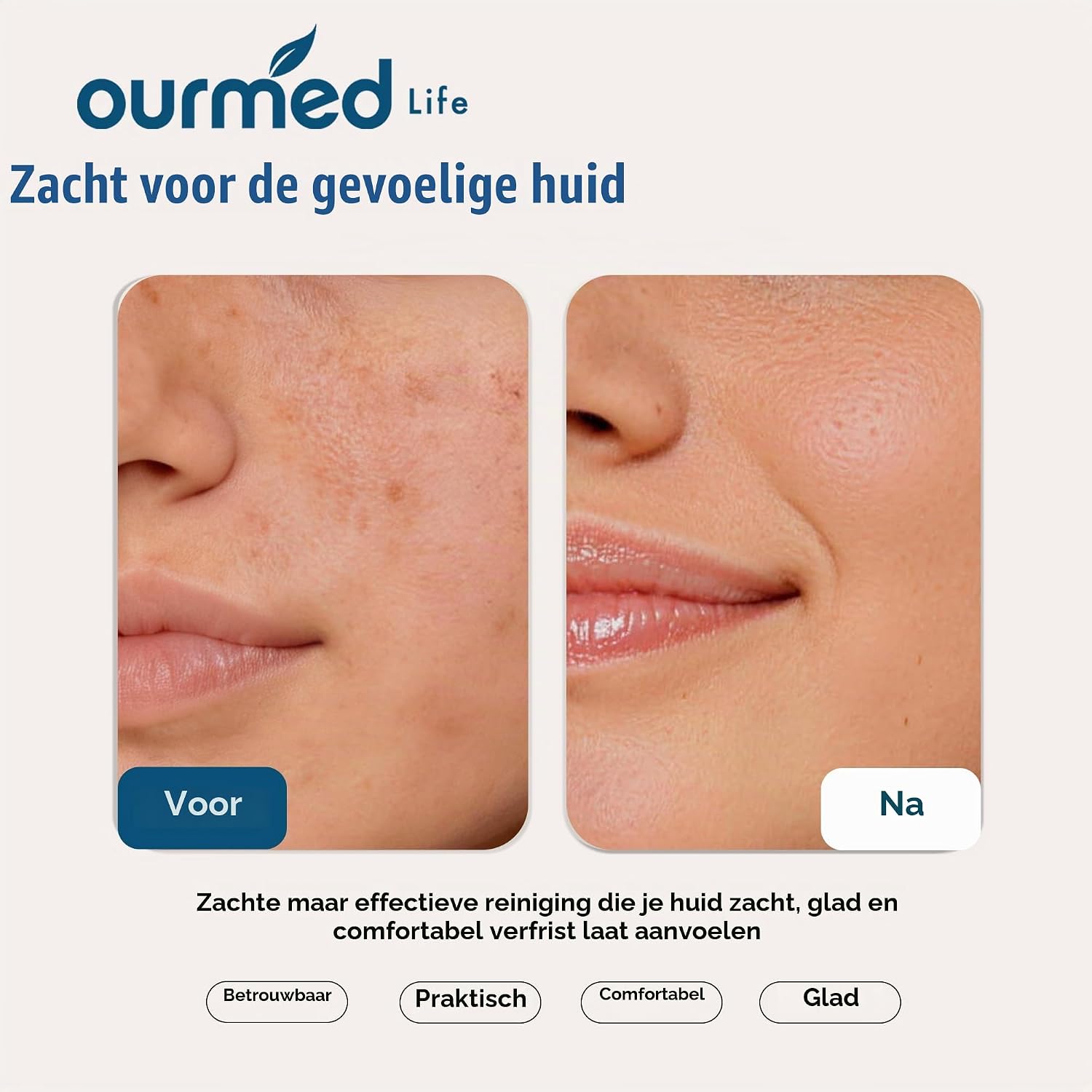 Thumbnail 5 de Ourmed Life EF-Face Towels-50CT gezichtsdoekjes, biologisch afbreekbaar en pluisvrij