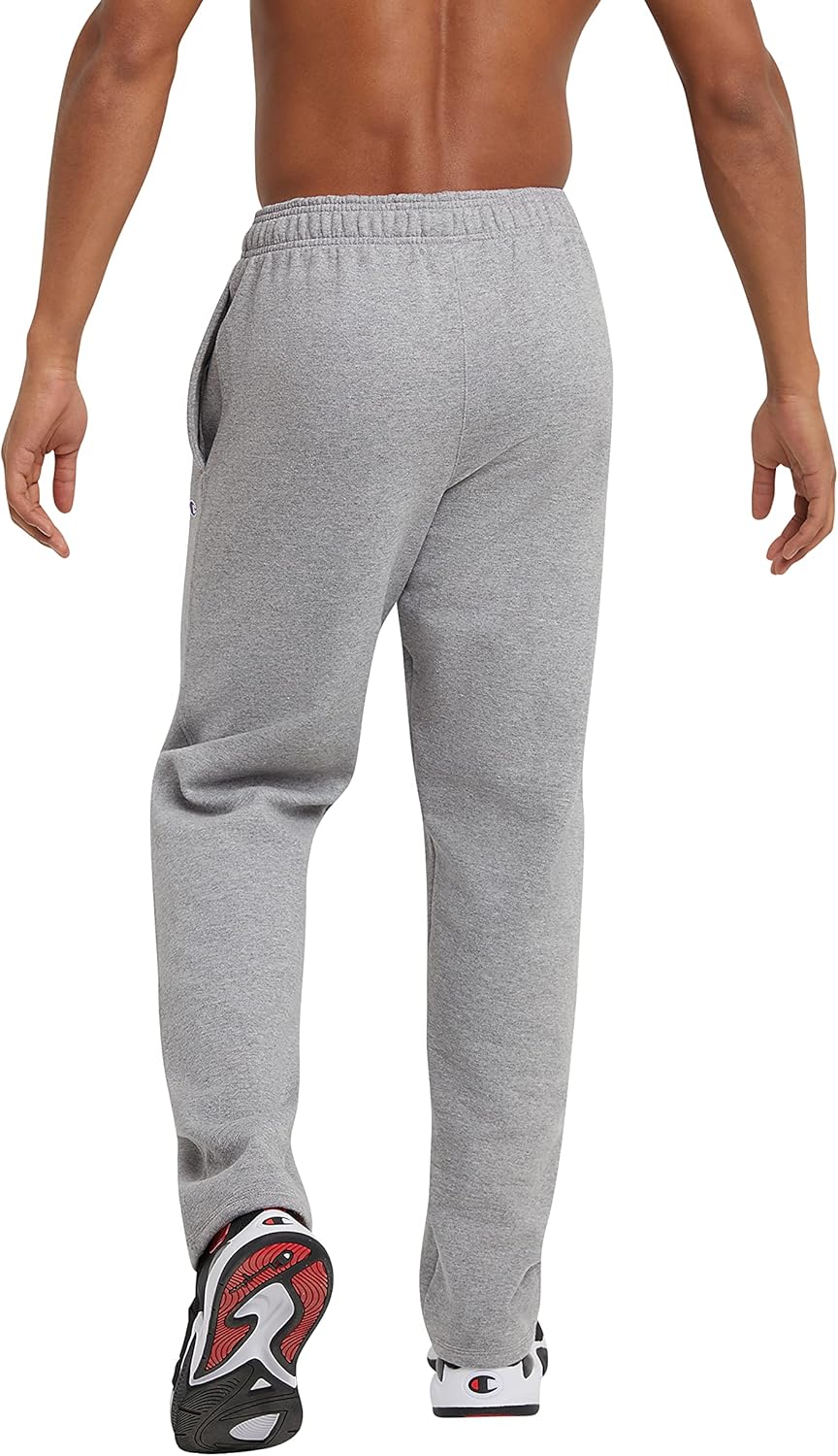 Detalle 2 de Champion Men's Open-Bottom Fleece Sweatpants, Standard Fit