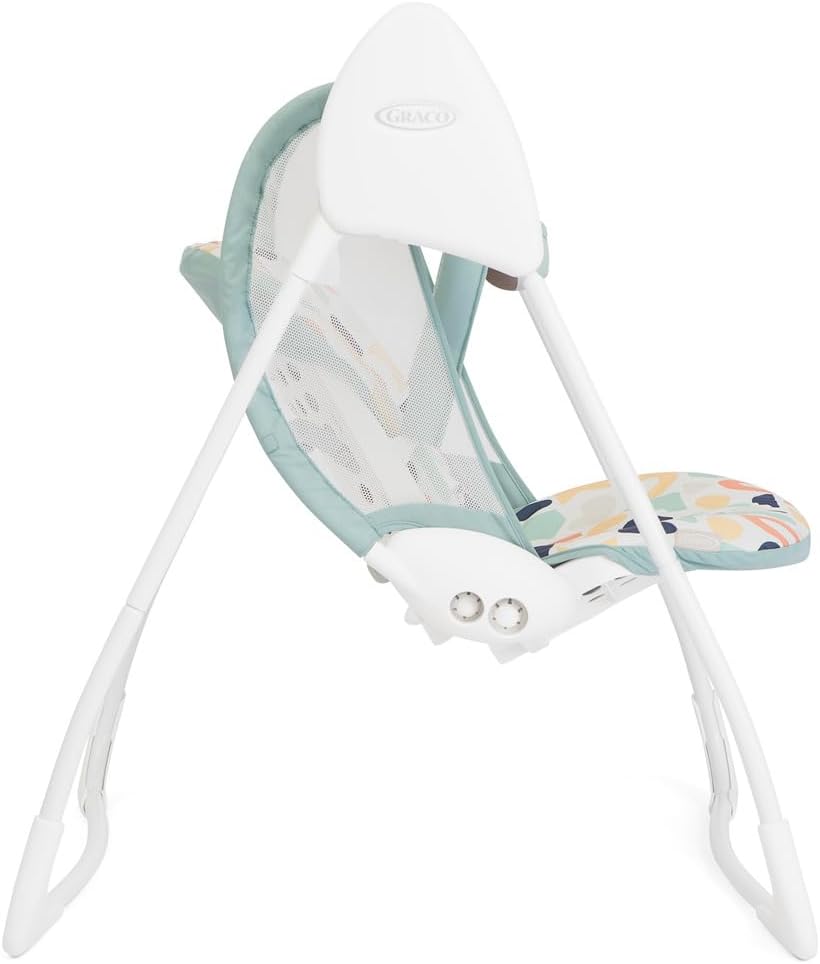 Detalle de Graco Baby Delight Swing: Compact, lightweight soothing for newborns