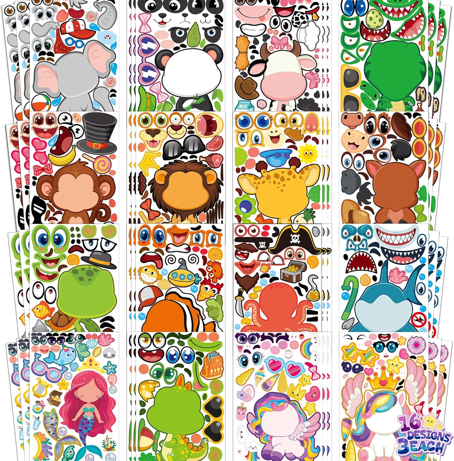 Detalle de Stickers for Kids 48 sheets 🎨