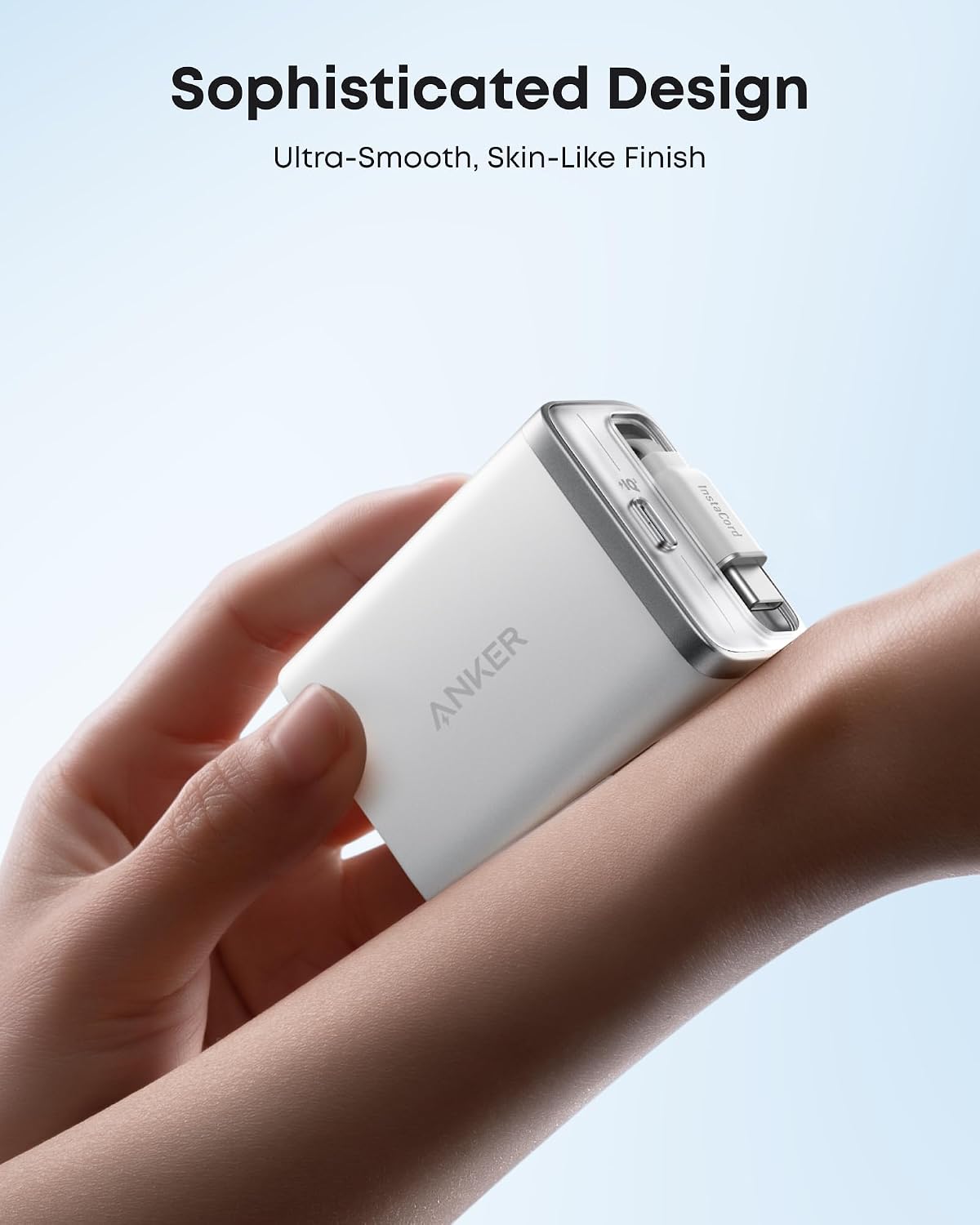 Detalle 2 de Anker Nano A2658 35W USB-C Charger with Retractable Cable and Dual Ports