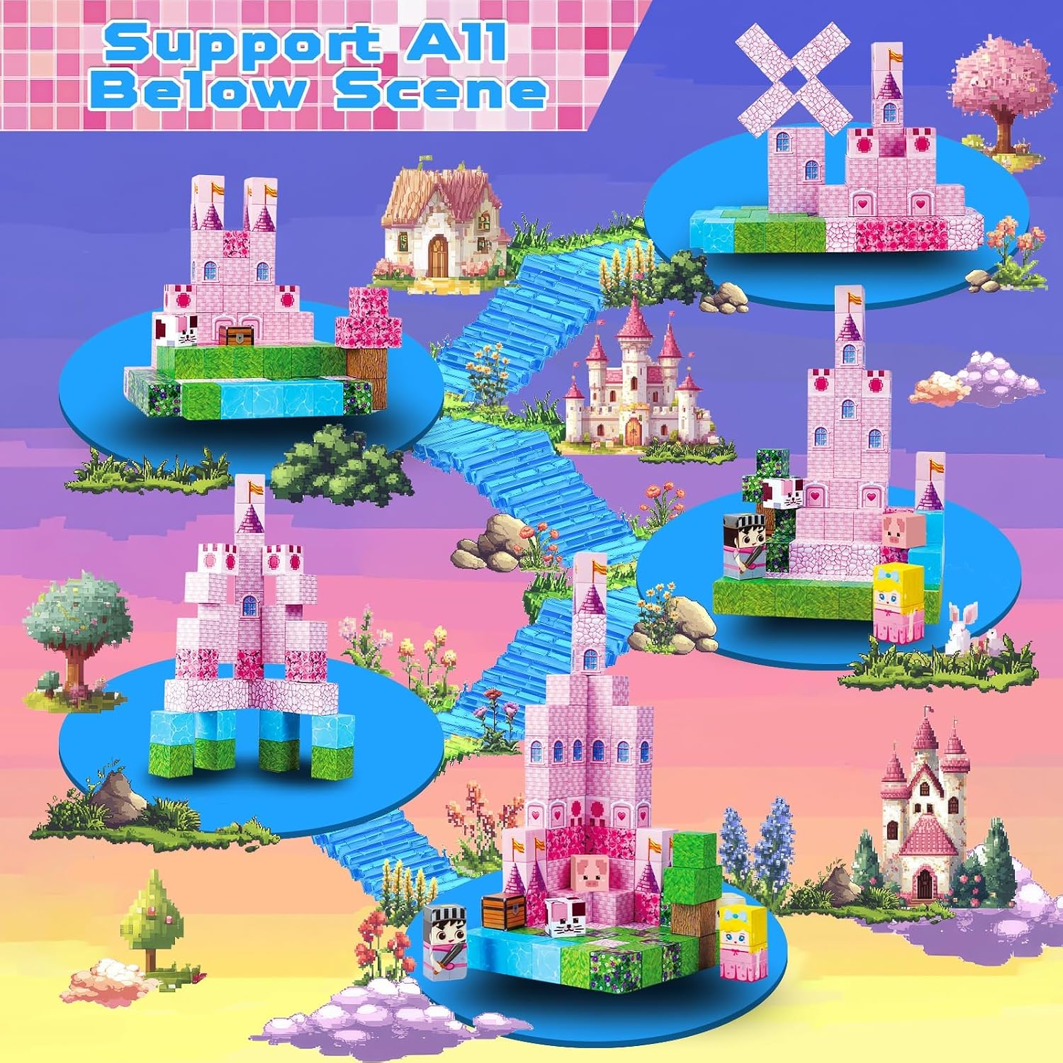 Detalle de Annexfun Magnetic Building Blocks 100 pcs
