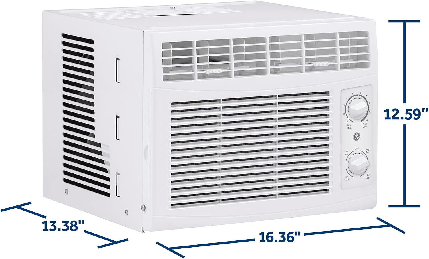 Detalle de GE AWAS05BWFC 5,000 BTU Mechanical Window Air Conditioner, 150 sq. ft.