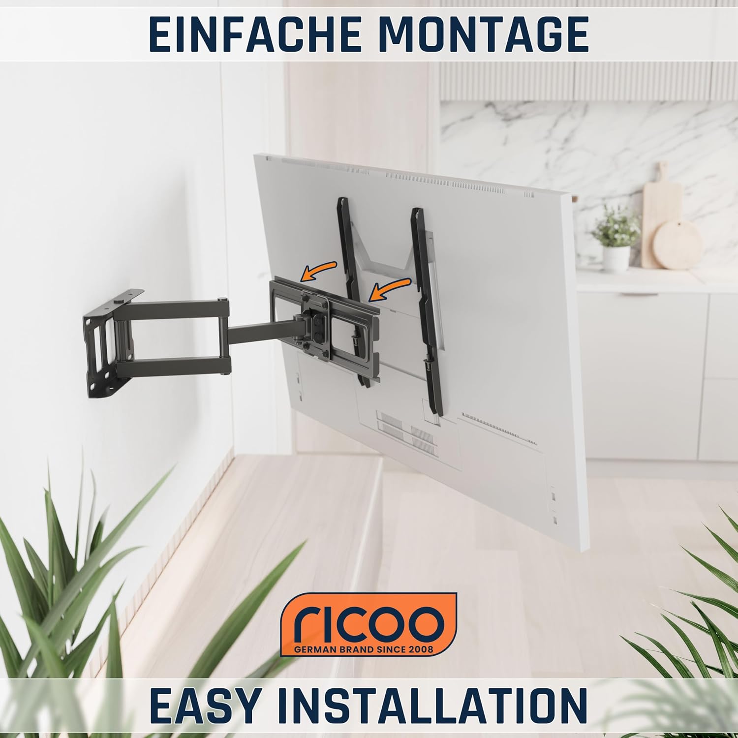 Detalle 2 de RICOO S5144 TV Wandhalterung 40–65 Zoll