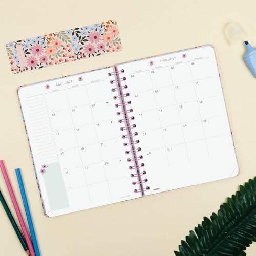 Detalle de Finocam Moniquilla Agenda Curso 2026/2027 – Rosa (Español)